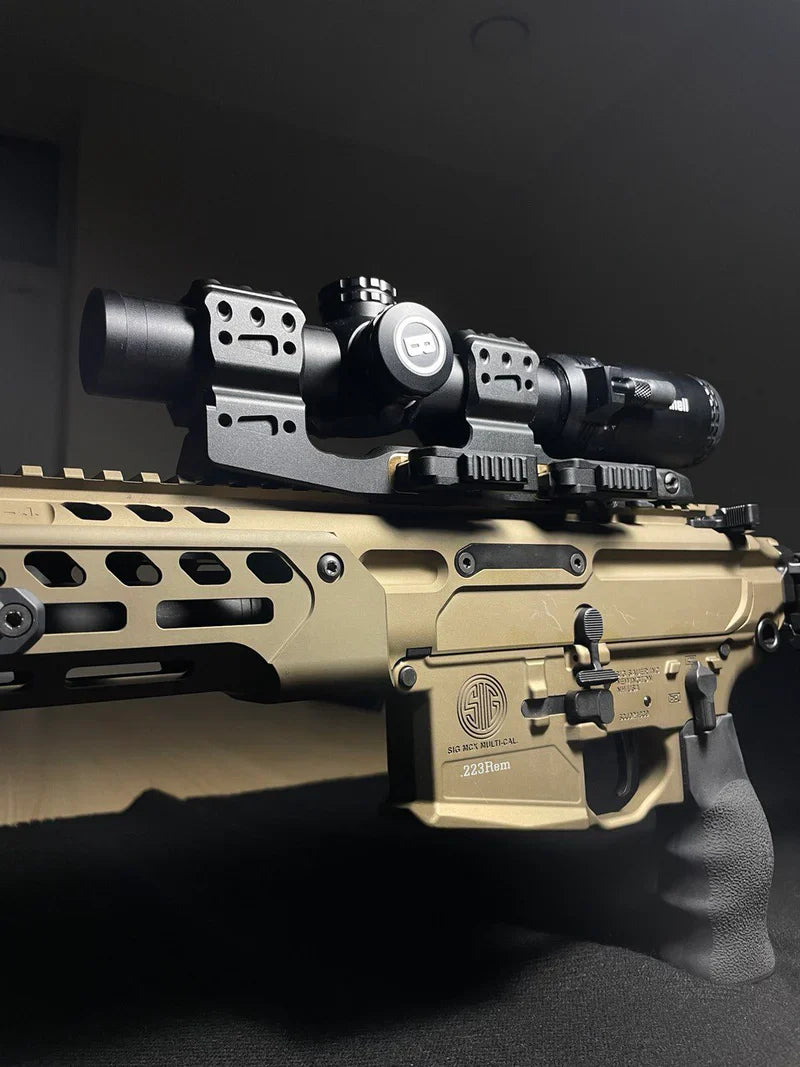 Montage de lunette 30 mm déporté | Base QD Ergo rail Picatinny