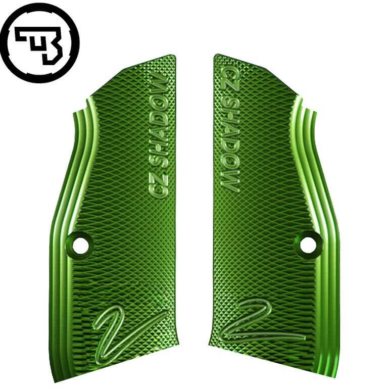 CZ Shadow 2, CZ TS 2, CZ 75B & SP-01 plaquettes de poignée CZ alu courtes