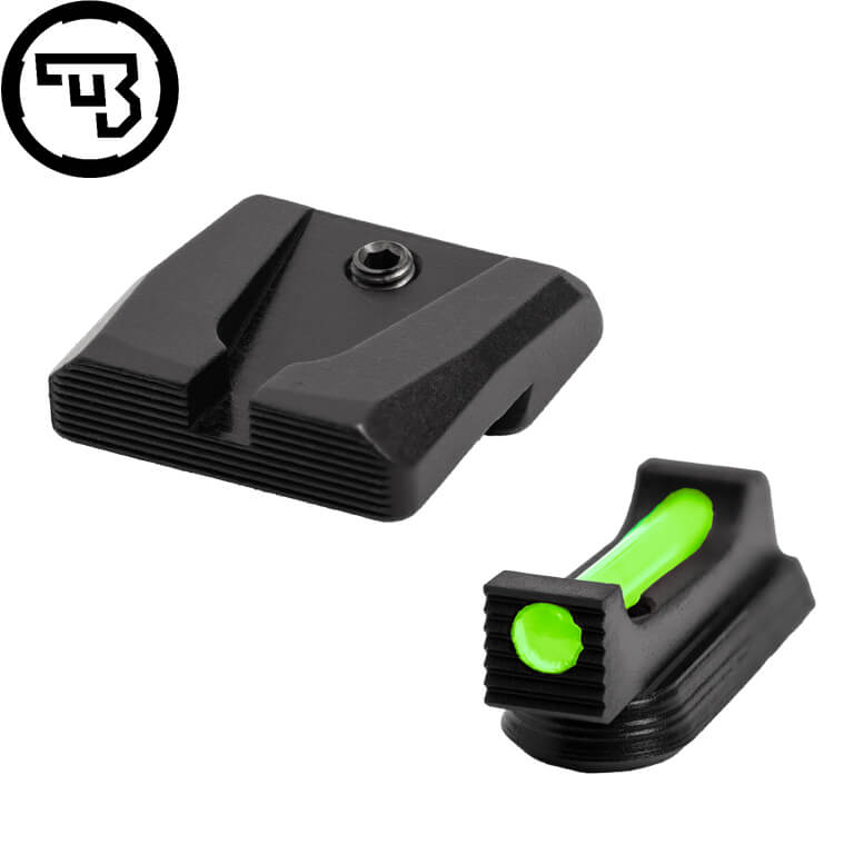 CZ P-07, CZ P-09 ensemble d'organes de visée fixes avec fibres optiques | type A