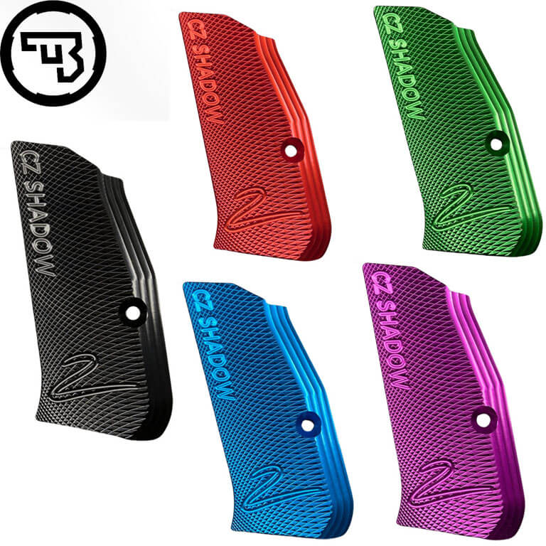 CZ Shadow 2 Compact alu plaquettes de poignée CZ