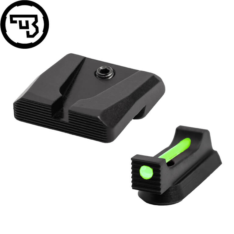 CZ P-07, CZ P-09 ensemble d'organes de visée fixes avec fibres optiques | type A