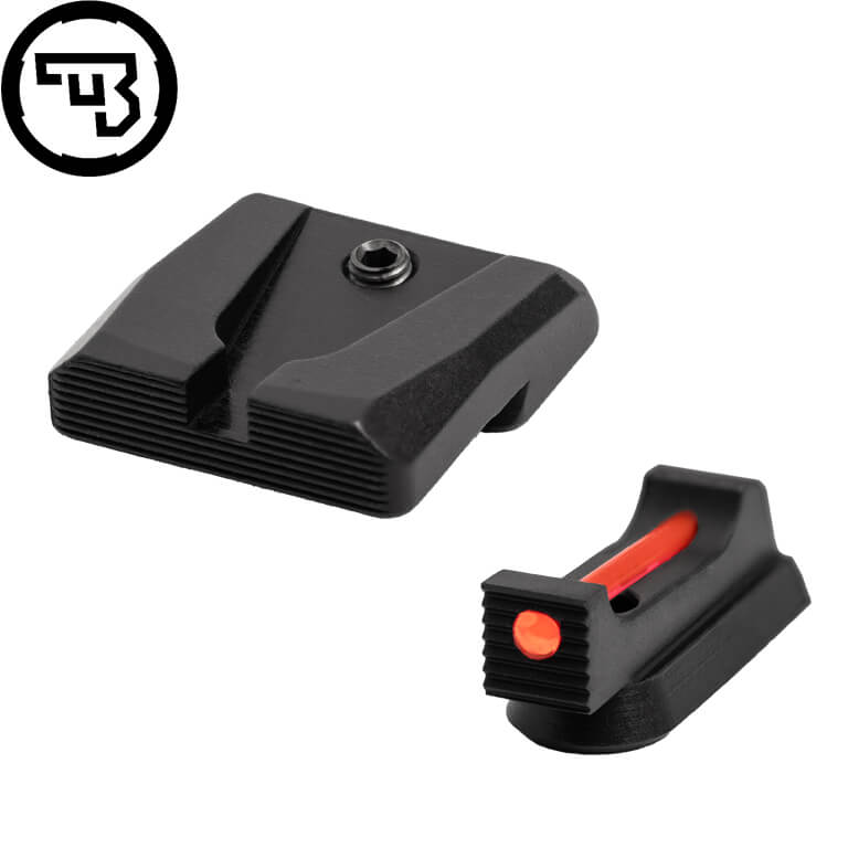 CZ P-07, CZ P-09 ensemble d'organes de visée fixes avec fibres optiques | type A