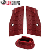 CZ TS 2, CZ 75 Tactical Sports alu Gridlok set - magwell & plaquettes de poignée