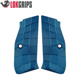 CZ 75 P-01, CZ 75 Compact alu grips | Gridlok blue