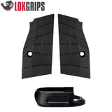 CZ Shadow 2 Compact & Carry short alu grips & alu magwell | Gridlok_black