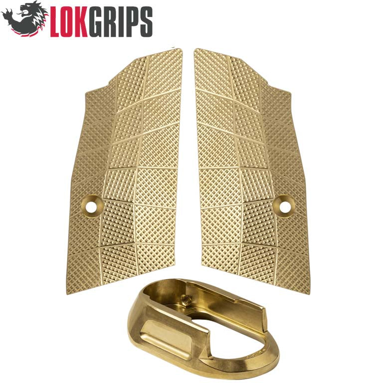 CZ Shadow 2 Compact ensemble Gridlok laiton - magwell & plaquettes de poignée