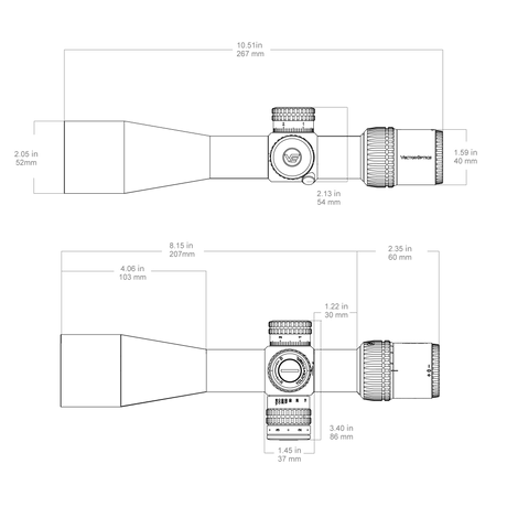 Vector Optics Veyron 4-16x44IR SFP lunette de visée compacte Vector Optics