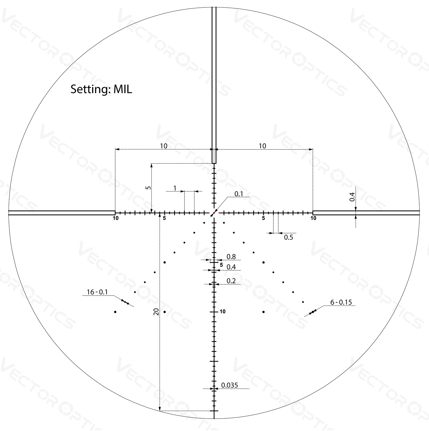 Vector Optics Veyron 4-16x44 IR premier plan focal éclairé lunette de tir Vector Optics