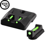 CZ P-10 ensemble d'organes de visée fixes avec fibre optique | type B